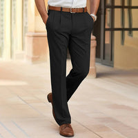 Emilian | Herren Business Chinohose in Schwarz