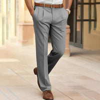 Emilian | Herren Business Chinohose in Grau