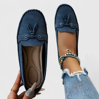 Stefanie | Damen Ballerinas Flache Sohle Gummi – Klassische Ballerinas Komfort 2026 in Blau