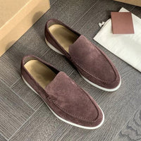 Fabian | Herren geschlossene Loafer flache Sohle in BRAUN