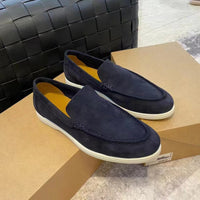 Fabian | Herren geschlossene Loafer flache Sohle in DUNKELBLAU