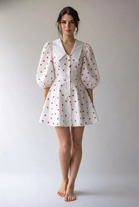 “Zorana” Mini Dress in Weiß