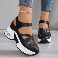 Emilia | Bequeme Gepolsterte Sandalen Damen in Schwarz
