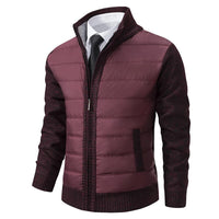 Felix | Herren Lässige Pullover Jacke in Burgundisch