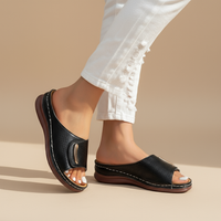Joanna | Klassische Urban-Sandale für Damen in Schwarz (fast ausverkauft)