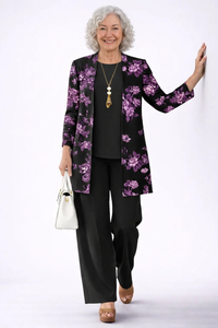 Helia | Elegantes 3-teiliges Casual-Set in Schwarz