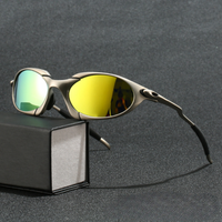 Herren Sportliche Sonnenbrille Outdoor Freizeitbrille in Gelb