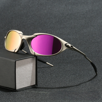 Herren Sportliche Sonnenbrille Outdoor Freizeitbrille in Violett