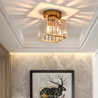Moderne Deckenlampe Flur LED Deckenleuchte Rund Schwarz in Gold