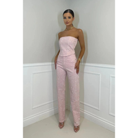 Hannah | Elegantes High Waist Zweiteiler-Set in Rosa