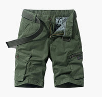 Lässige Herren-Shorts mit praktischen Taschen für den täglichen Gebrauch in Grün