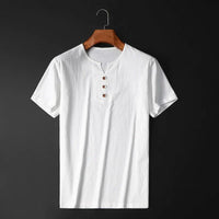 Gio – Leicht und elegant Sommer-T-Shirt aus weichem Stoff und leichtem Sommergewebe in Weiß