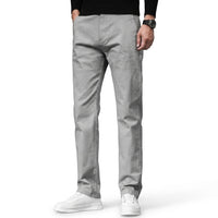Herren Chino-Hose mit regulärer Passform in Grau