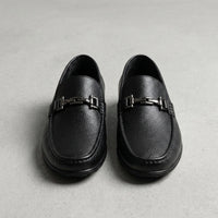 Herren-Loafer mit Metall-Detail in Schwarz
