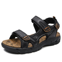 Maximilian | Herren Orthopädische Comfortable Sandals Klettverschluss EVA-Sohle in Schwarz