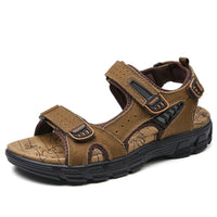 Maximilian | Herren Orthopädische Comfortable Sandals Klettverschluss EVA-Sohle in Dunkelbraun