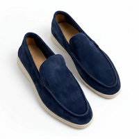 Herren Slipper im klassischen Stil in Marineblau