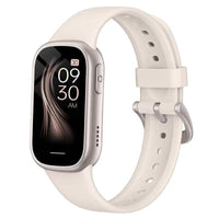AquaFit Smartwatch – Wasserdicht und mit langer Akkulaufzeit in Weiß