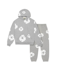 Niklas | Flower Tears Trainingsanzug – Hoodie + Jogger in Grau
