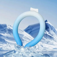 Nackenkühler Kühlung Tragbares Halsband Kühleffekt in Farbverlauf Blau