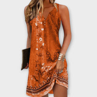 Benthe™ - Elegantes Midi-Kleid in Orange