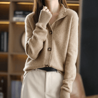 Annie™ | Strick-Cashmere-Gilet in Braun