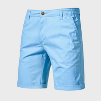 Kurze, Weite Shorts mit Seitentaschen für Herren | Ideal für den Sommer in Hellblau