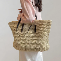 Damen Groß Shopper Schultertasche | Moderner in Beige