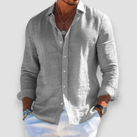 Casual Men's Shirt in Grau