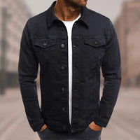Christof™ - Exklusive Jeansjacke in Schwarz