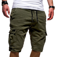 Jasper | Herren praktische Cargo-Shorts mit Tunnelzug in Dunkelgrün