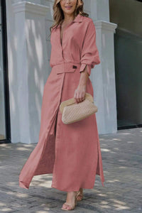 Jeanette | Leinenkleid in Rosa