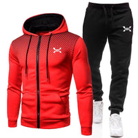 Kilian | Herren Sportlicher Trainingsanzug Set in Rot