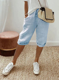 Liv | Sommer-Shorts aus Leinen-Mix (1+1 GRATIS) in Hellblau