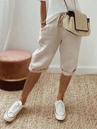 Liv | Sommer-Shorts aus Leinen-Mix (1+1 GRATIS) in Beige