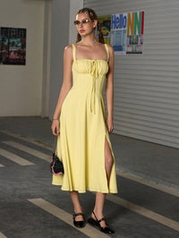 Lena | Elegantes Sommerkleid in Gelb