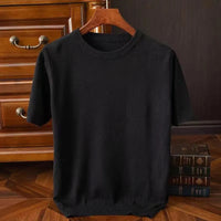 Lukas | Giovanni Kaschmir Tee für elegante Herren in Schwarz