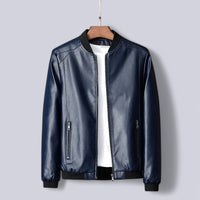 Phantom Leather Jacket in Blau