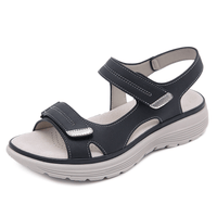 Sonja™ | Orthopädische Ledersandalen aus hochwertigem Material in Schwarz