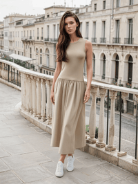 Mango | Elegantes Sommerkleid in Beige