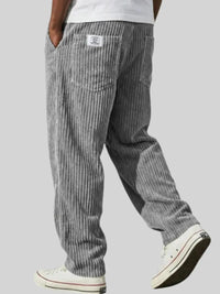 Marlo | Herren Stilvolle Bequeme Cordhose in Grau