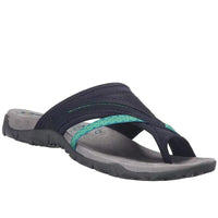 Maximiliane | Damen Flache Komfort Sandalen in Blau