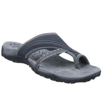 Maximiliane | Damen Flache Komfort Sandalen in Grau