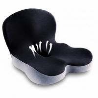 Sitzkissen Memory Foam Haltung Büro Stuhl Auto Sitz in Schwarz