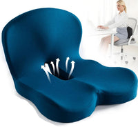 Sitzkissen Memory Foam Haltung Büro Stuhl Auto Sitz in Blau