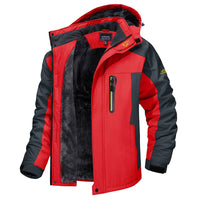 WINDBREAKER UND WASSERDICHTE JACKE in Rot