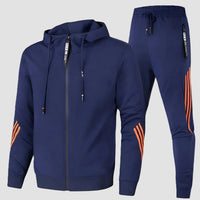 Trainingsanzug Herren Sportanzug Jogginganzug Fitness Freizeit in Blau
