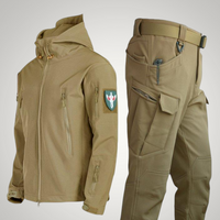 Michael | Herren Taktische Funktionale Kapuze Jacke in Khaki