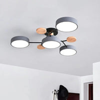 Deckenlampe Modern LED Acryl Eisen Wohnzimmer in Grau