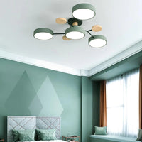 Deckenlampe Modern LED Acryl Eisen Wohnzimmer in Grün
